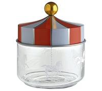 Alessi Circus MW30/50 - Design Food Storage Jar, in Screen-Printed Glass with Tinplate Lid, 50 cl
