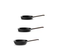 Alessi contrasting-handle cookware (set of three) - Black OS