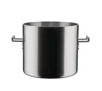 Alessi Convivio DC100/24 - Design Pot in Multiply, Suitable for Induction, Stainless Steel and PVD with Magnetic Steel Bottom, 24 cm, Mat