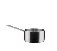 Alessi Convivio DC105/16 - Design Saucepan in Multiply, Suitable for Induction, Handle in 18/10 Stainless Steel with PVD Coating and Magnetic Steel Bottom, Mat