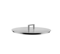 Alessi Convivio DC200/28 - Design Lid, 18/10 Stainless Steel, with Steel Knob and PVD Coating, 28 cm, Mat