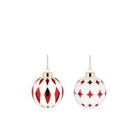 Alessi Delight christmas-tree (set of four) - Red OS