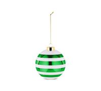 Alessi Delight polka-dot striped Christmas baubles (set of two) - Green OS