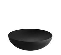 Alessi Double Dul02/25Bt - Design Double Wall Bowl in Steel Coloured with Epoxy Resin, Black with Relief Decoration