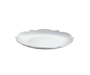 Alessi Dressed en plein air MW72/5 W, Side plate in melamine with relief decoration, white.
