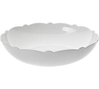 Alessi Dressed Porcelain Salad Bowl with Relief Decoration, White