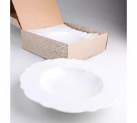 Alessi Dressed Soup Plate Set of 4 Porcelain with Relief Decoration New in Box