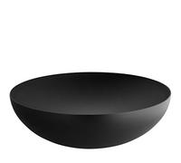 Alessi DUL02/32BT Dul02/32Bt-Design Double Wall Bowl Coloured with Epoxy Resin, Black with Relief Decoration, Steel,10 x 34 x 33