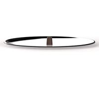 Alessi edo Lid with knob, Ø 28, steel,brown
