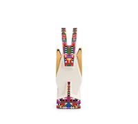 Alessi Elena Salmistraro Donkey ESA05 5 - Donkey Figurine for Nativity Scene in Porcelain with Hand Applied Decals and 24 Carat Gold Details, Multicolored