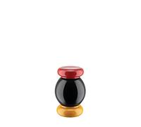 Alessi ES18 Salt, Pepper and Spice Grinder in Beech-Wood, 100 Values Collection, red,Yellow,Black
