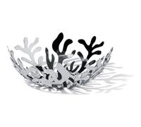 Alessi ESI01 / 21 Mediterraneo Fruit Holder in Stainless Steel Colored with Epoxy Resin, Silver, 21 cm