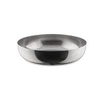 Alessi Extra Ordinary Texture JM17/24 T - Minimal Design Round Basket in 18/10 Stainless Steel with Decorations, Embossed granules, 24 cm