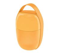 Alessi Food à porter SA03 Y, Two-compartment lunch pot in thermoplastic resin with cooling element, yellow.