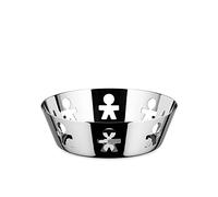 Alessi - AKK03 - Girotondo, Round basket, stainless steel mirror polished.