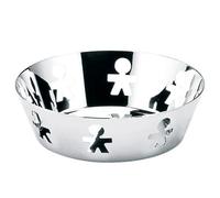 Alessi Girotondo | AKK03 Design Basket with Perforated Edge, Steel, Polished,18 cm