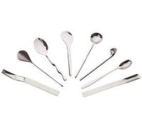 Alessi Il caffè/tè Alessi MSPOONSET - Set of 8 Coffee Spoons in 18/10 Stainless Steel Mirror Polished, Silver