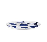 Alessi NF08/1 Dinner Plate, Porcelain, White, Blue