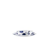 Alessi Itsumo - Yunoki Ware NF08S12 - Designer Table Set, Everyday Use, Minimalist Aesthetic, in White Porcelain with Samiro Yunoki Decor, 12 Pieces