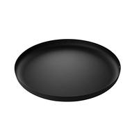 Alessi Jm14/35 BT - Design Round Tray in Coloured Steel with Epoxy Resinand Embossed Decoration, Black, 35 cm