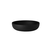 Alessi Jm17/29 BT - Design Round Basket, Coloured Steel with Epoxy Resinand Embossed Decoration, Black, 29 cm