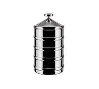 Alessi Kalistò 3 CB03 - Designer Canister in 18/10 Stainless Steel, 114 cl | 114 anister designed by CSA and Clare Brass, with aluminium knob, for coffee, tea and pasta