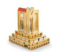 Alessi La Città Dell'Amore Mio Mj16 14-Design Home Ornament in Porcelain, Hand-Decorated, Multicolor, One Size