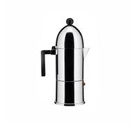 Alessi La Cupola Espresso Coffee Maker, 6 Cups, Black Trim, (A9095/6 B)