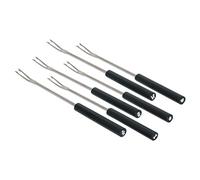 Alessi Mami Bourguignonne Forks, Set of 6 (SG57 B), Black