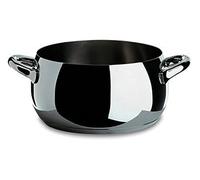 Alessi Mami Casserole, Stainless Steel, 20 cm (SG101/20), Polished Silver