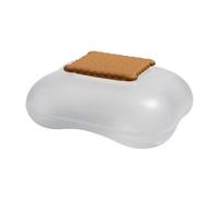 Alessi Mary Biscuit ASG07 I Design Biscuit Box with Lid Thermoplastic Resin, Ice, White