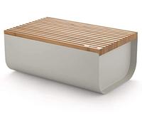 Alessi Mattina bread bin 34 cm Warm grey-bamboo