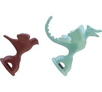 Alessi MGWHS2 Set of Two Whistles, Red/Green
