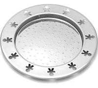 Alessi Mini Girotondo Antisuction Bottle Coaster in 18/10 Stainless Steel Mirror Polished, Set of 2, Silver