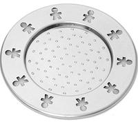 Alessi Mini Girotondo Antisuction Glass Coaster in 18/10 Stainless Steel Mirror Polished, Set of 4, Edelstahl 18/10 Glänzend Poliert