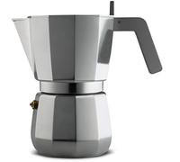 Alessi Moka Dc06/9 Fm-Design Espresso Coffee Maker in Aluminium Casting, Handle and Knob in Pa, Grey, 9 Cups, Steel
