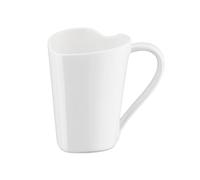 Alessi Mug To MMI24 - Heart-Shaped Mug in Bone China, White