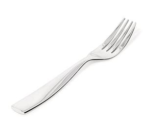 Alessi MW03/2 Dressed table fork in 18/10 stainless steel mirror polished with relief decoration, Set of 6