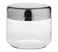 Alessi MW21/50, Dressed Kitchen Box with Hermetic lid, 50cl, Glass, Silver