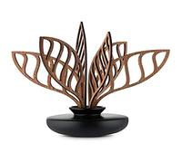 Alessi MW64 5S B Shhh, Leaf fragrance diffuser in porcelain. Leaves in mahogany wood.