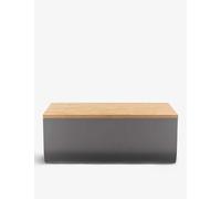 Alessi Nocolor Mattina Resin Bread Box and Wooden Board