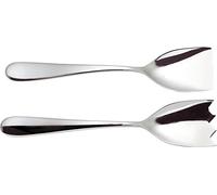 Alessi Nuovo Milano Salad Set, (5180/14),Silver,8 x 6.5 x 31.5 cm