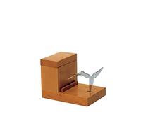 Alessi Officina Toothpick Holder, Brown, 5 x 11 x 11.5 cm