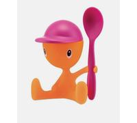 ALESSI Pink Egg Cup & Spoon CICO Childs Cute Egg Holder & Hat Cover Resin Boxed
