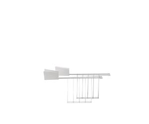 Alessi Pleated accessories for 2-slice toaster Gray