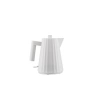 Alessi Plissé - Electric Kettle in Thermoplastic Resin, 100 cl, White | Electric kettle designed by Michele De Lucchi, for water, tea and herbal teas