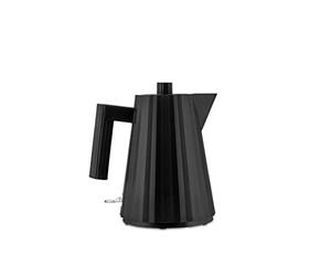 Alessi Plissé MDL06/1BUK - Electric Kettle in Thermoplastic Resin, English Plug 2400W, 100 cl, Black