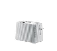 Alessi Plissé MDL08 W - Design Toaster, Six Levels of Gold-Plating, Made of Thermoplastic Resin, 850W, White