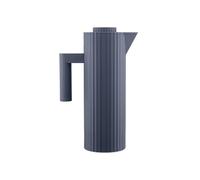 Alessi Plissé MDL12 G - Design Thermo Insulated Jug in Thermoplastic Resin with Double Wall Thermal Glass Inside, 100 cl, Grey