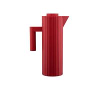 Alessi Plissé MDL12 R - Design Thermo Insulated Jug in Thermoplastic Resin with Double Wall Thermal Glass Inside, 100 cl, Red